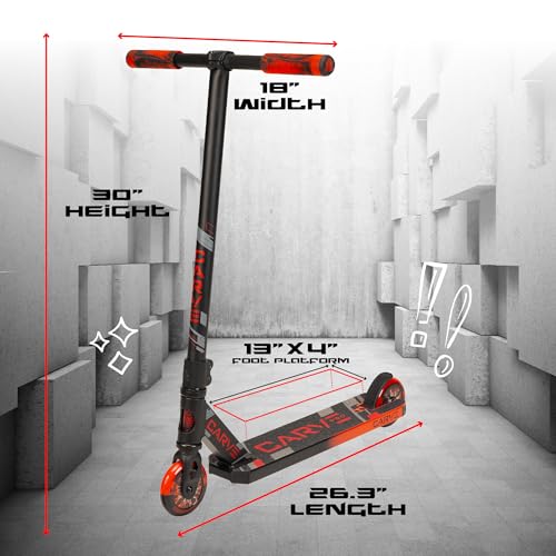 Madd Gear CARVEPRO Carve Pro Scooter Complete - Stunt Scooter For Kids 6 Years And Up - Aircraft Grade Aluminum Bmx Freestyle Trick Scooter thumb #2
