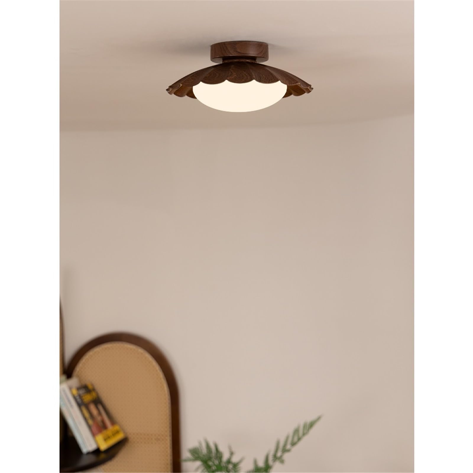 lampa sufitowa Lampa wejściowa w kształcie liścia lotosu, antyczna lampa w stylu retro do korytarza, lampa sufitowa na balkon Sypialnia