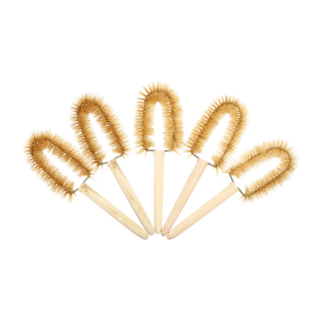 MUSISALY 5pcs Laboratory Beaker Brush Cup Brush Pipe Cleaner Brush Cleaning Brush Wash Cleaning Chemistry Test Brush Measuring Beaker Brush Paintbrushes Multifunction Cleaning Wooden