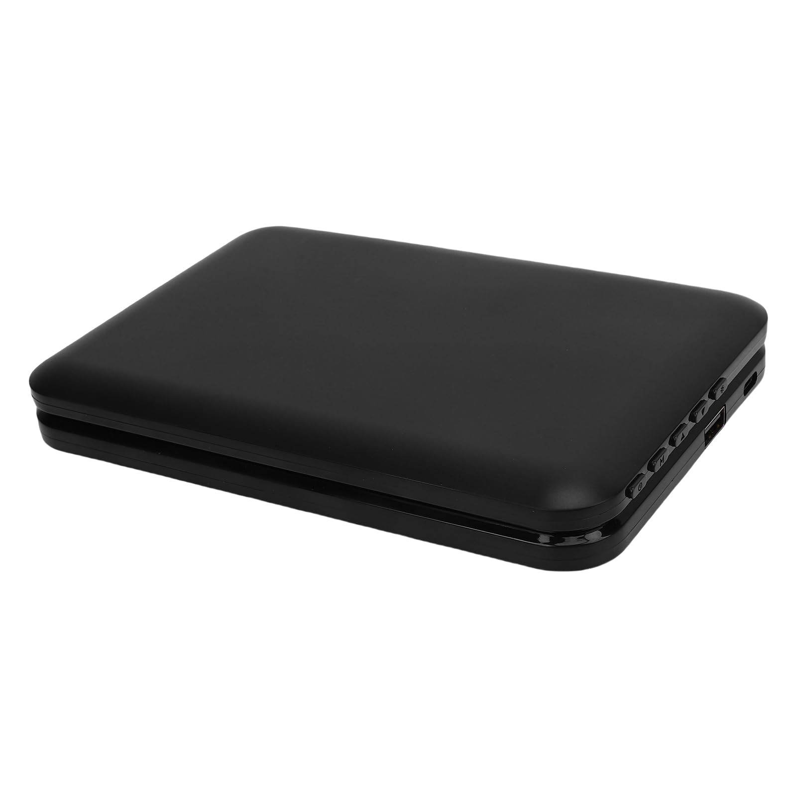 Orologio con Ricarica Wireless, Design Pieghevole con Specchio LED, Caricabatterie Rapido da 15 W per la Scrivania 'ufficio della Camera da Letto (BLACK)