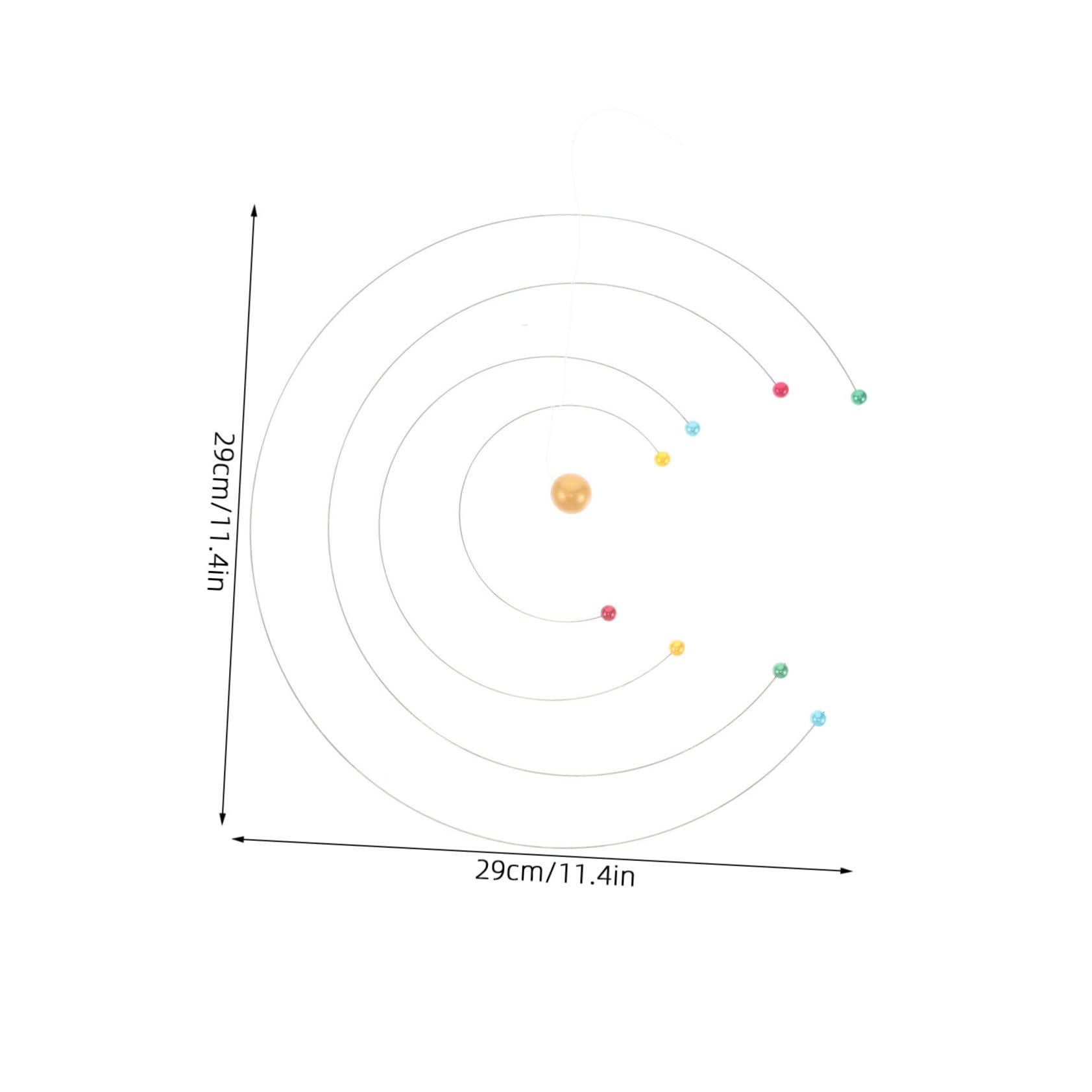 Cabilock Nordic Style Model Hanging Mobile Wind Chimes Outdoor Decorative Science Room Decor