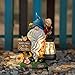 C&Y&G&X Solar Garden Gnome Statue – Waterproof Outdoor Decor with Solar Lantern LED Lights and Welcome Sign for Yard, Lawn, Patio – Ideal Gift for Grandma Mom Women