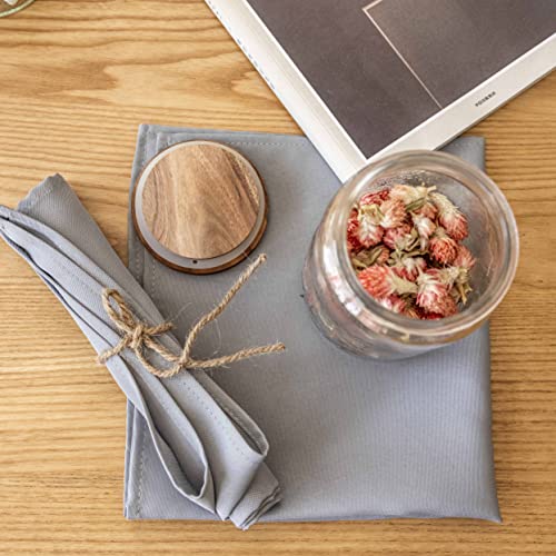 Servilletas de Tela Cuadradas Light Grey 17x17 pulg Pack 12 miniatura 4