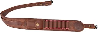 TOURBON Adjustable Gun Sling with 12 Gauge Shotgun Shell Holder, Padded Gun Strap with or without Swivels - TOURBON