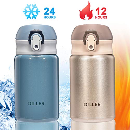 Water-Bottle-Bottles-Flask-Women-Small-Cute-300ml-Stainless-Steel-Metal-Insulated-Thermal-Cold-Hot-Drink-Swater-Bottle-Sports-Cold-Vacuum-12-Hours-Hot-24-Hours-H8717-Gold-300ml