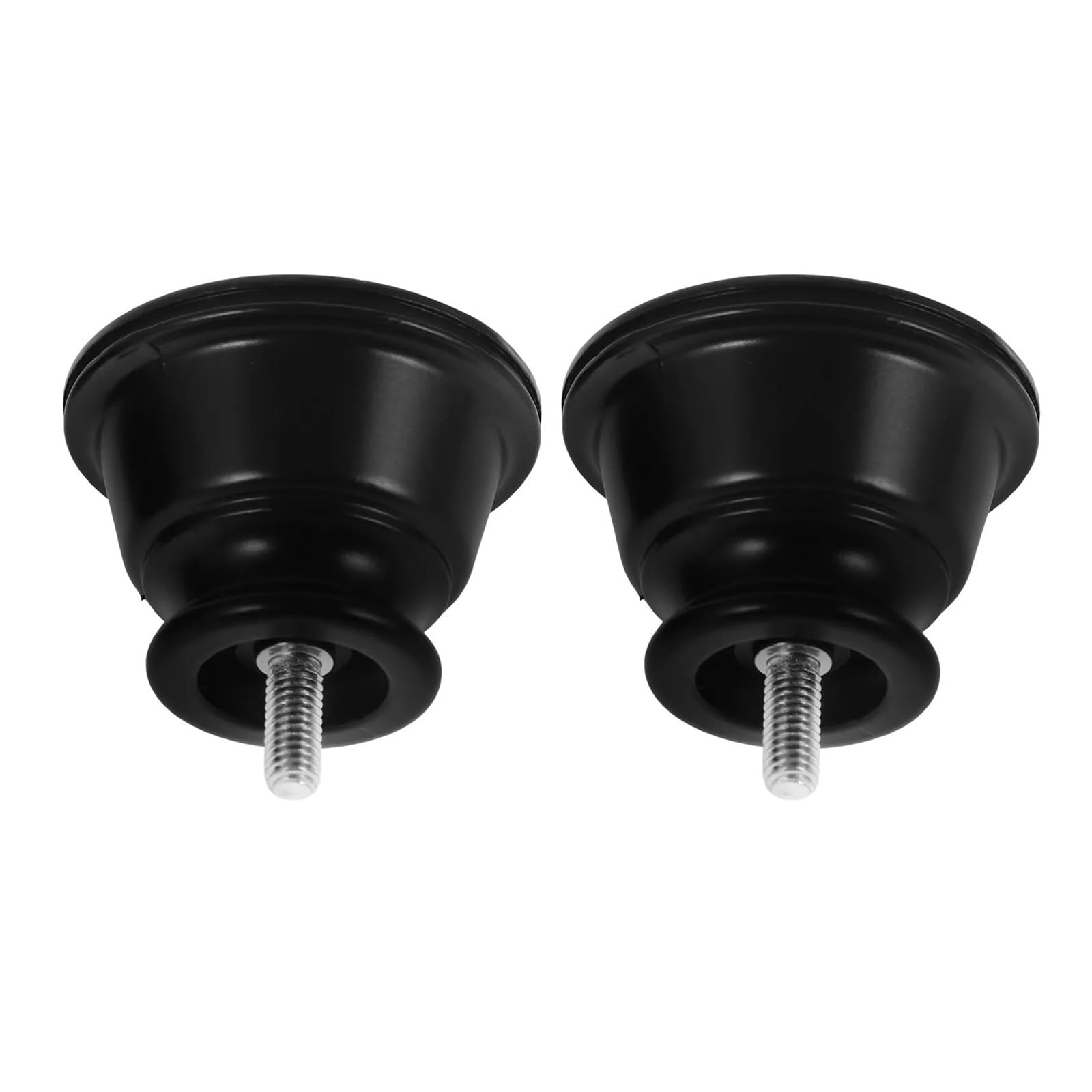 Xavren Curtain Rod Finial Screw 2pcs Curtain Rod Decorative Finials Plastic Metal End Stops for Window Treatment Rods Ends Cap for Drapery Poles