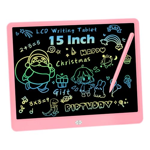 FVEREY 15inch LCD Writing Tablet Teen Boy Girl Gifts Ideas, Easter Birthday Gifts for Kids, Drawing Board Educational Toys for 6 4 5 3 Year Old Boys, Homeschool and Office Message Memo Board