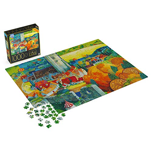 Amazon.com: Big Ben Luxe Corfe Castle Dorset Village 1000 Piece 27