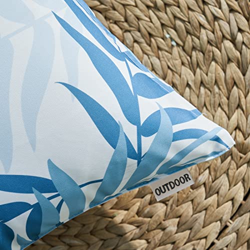 Housse coussin imperméable 45x45 bleu clair protège de l'eau les sièges de balcon