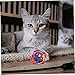 POPETPOP 4Pcs Interactive Cat Balls Woolen Yarn with Tail for Indoor Cats Stress Relief and Exercise Engaging Playthings to Reduce Scratching and Promote Healthy Activity