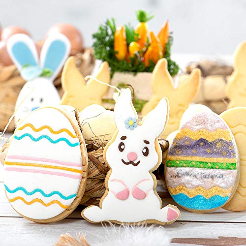 DECORA 0255060 Bunny and Decorated Egg Plastic Cookie Cutters Set of 2, Assorted - Image 4