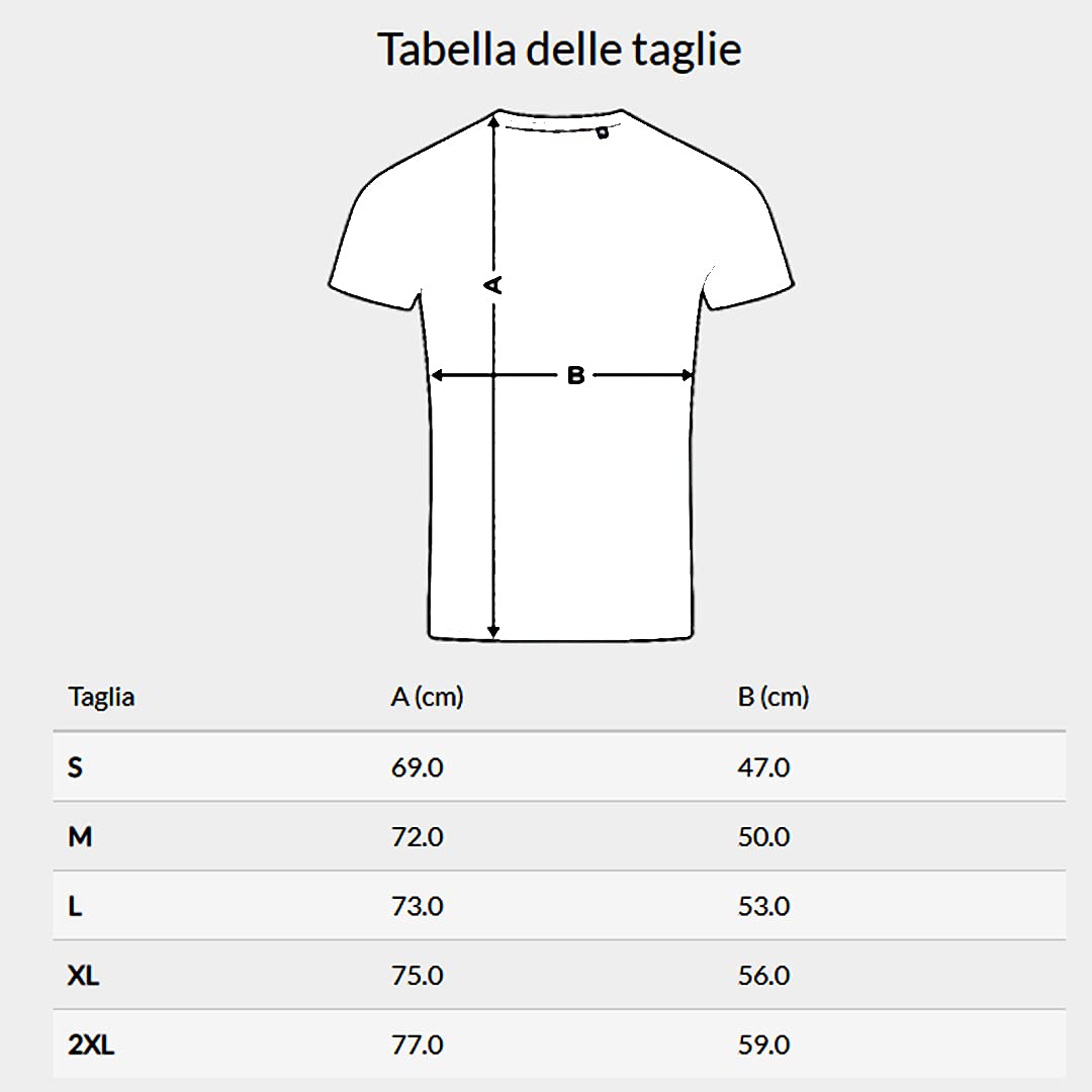 Teetaly - Maglietta T-Shirt Uomo Sportiva Personalizzata