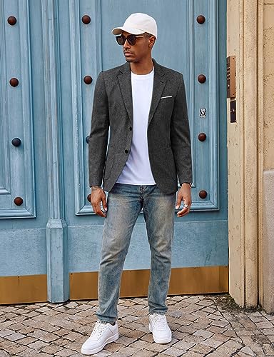 Image of PJ PAUL JONES Mens Casual Sport Coat Blazer Two Buttons Lightweight Business Jackets