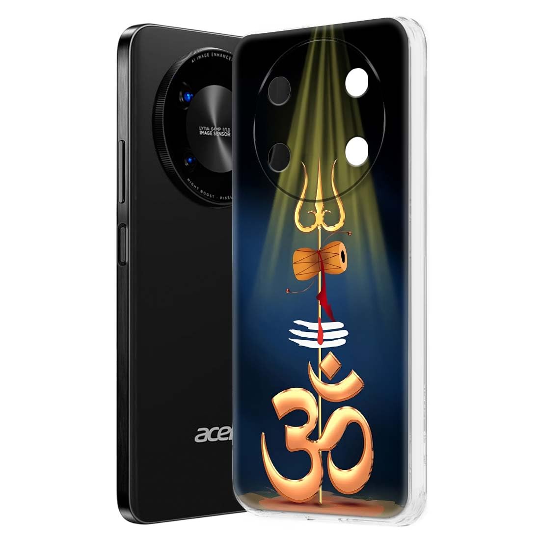Nainz Designer Printed Soft Silicone Back Case Cover for Acer