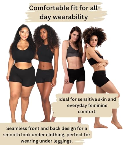 Image of EVARI Women's Cotton Boyshort Underwear Panties - Breathable Underwear for Women, Tagless Boxer Briefs, Seamless Boy Shorts