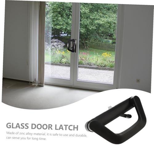 LIFKOME スライディングドアハンドル 鍵付き 右左兼用 亜合製 防錆耐久 屋内外対応 洋服ダンス パティオ ガラス引き戸用 厚ドア適合