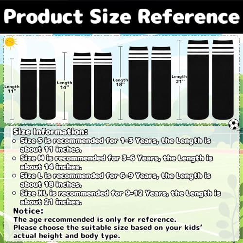 Image of Olreco Toddler Soccer Socks Kids Baseball Socks Youth Softball Sock for Girls Boys Football Sock Boys Athletic Accessories