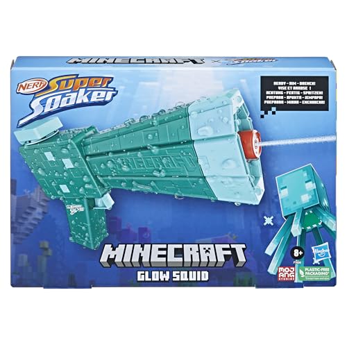 Nerf Super Soaker Minecraft Glow Squid - vue 3
