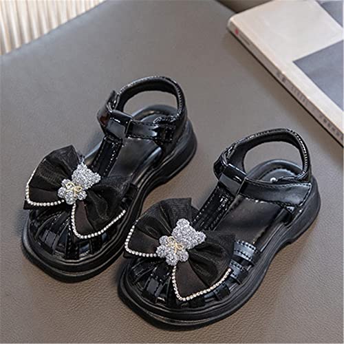 Big Kids Girl Sandals Summer Mesh Bow Closed Head Princess Shoes Daily With Dresses Walking Sandals for Kids3
