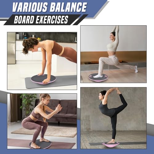 Wobble Balance Board with 15.5" No-Skid Surface for Core Trainer Physical Therapy, Home Office Exercise Balance Board for Woman & Man - Image 6