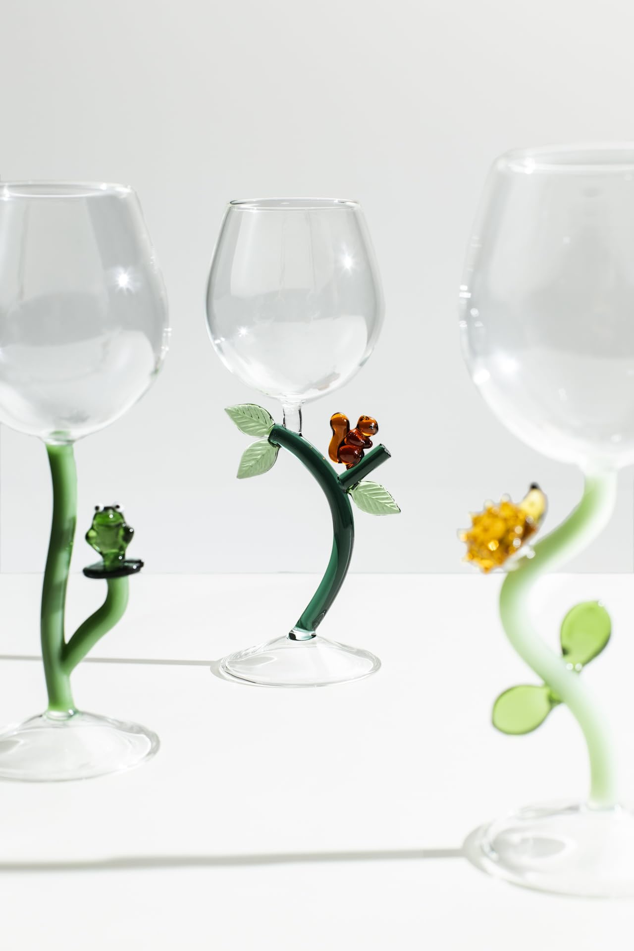 Ichendorf Milano Calice Rana, Collezione Animal Farm, 35 cl, Vetro Borosilicato, Fatto a Mano