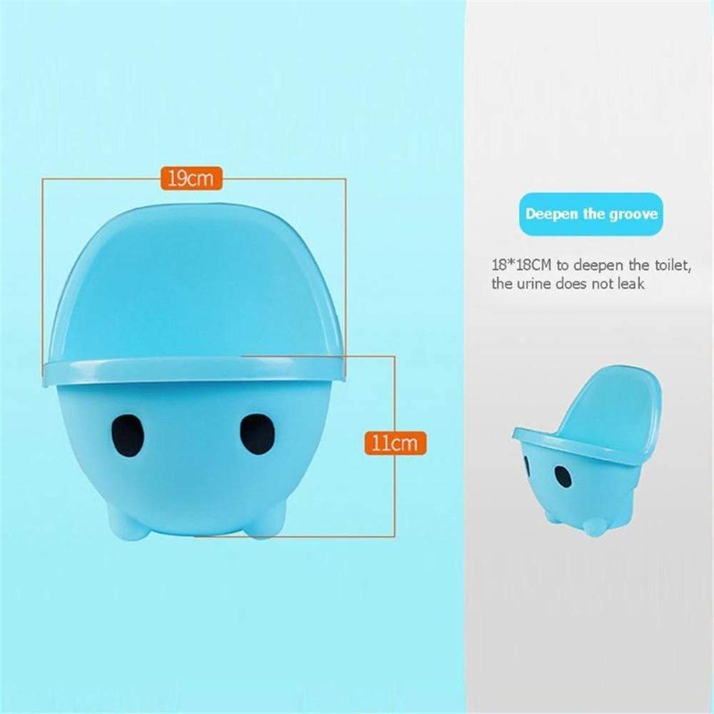 Urnata di Formazione del vasino della Forme della Mucca Sveglia per i Ragazzi con Il Bersaglio di puntamento Divertente, Il Toddler Boy Toilet Pee Trainer - Blu (Color : Purple)