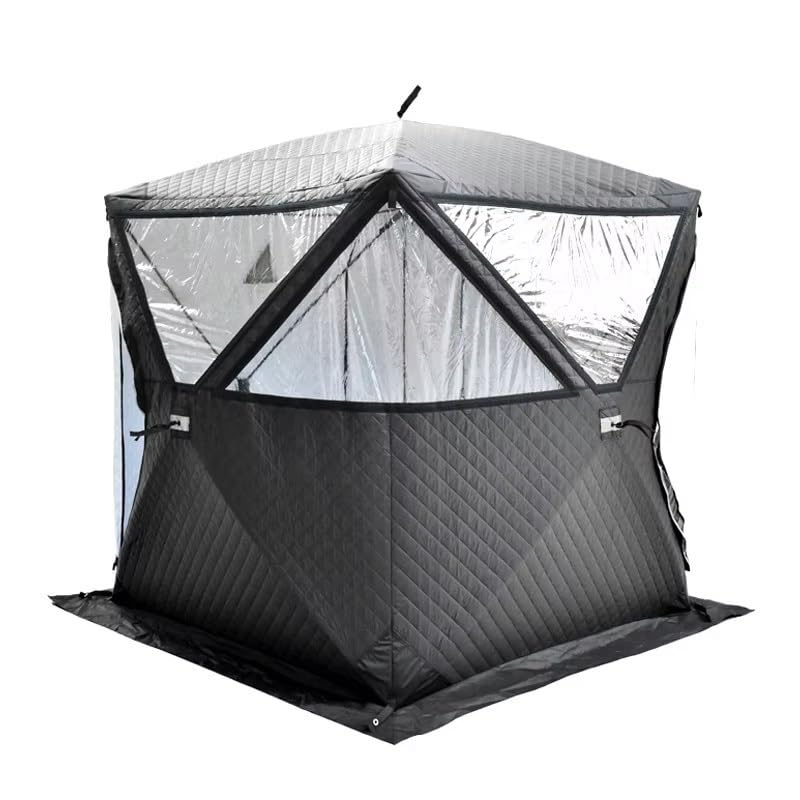 Eisfischen-Unterstand – Isoliertes Zelt für kaltes Wetter, verdicktes Design, Outdoor-Campingausrüstung für Gruppen-Eisangeln