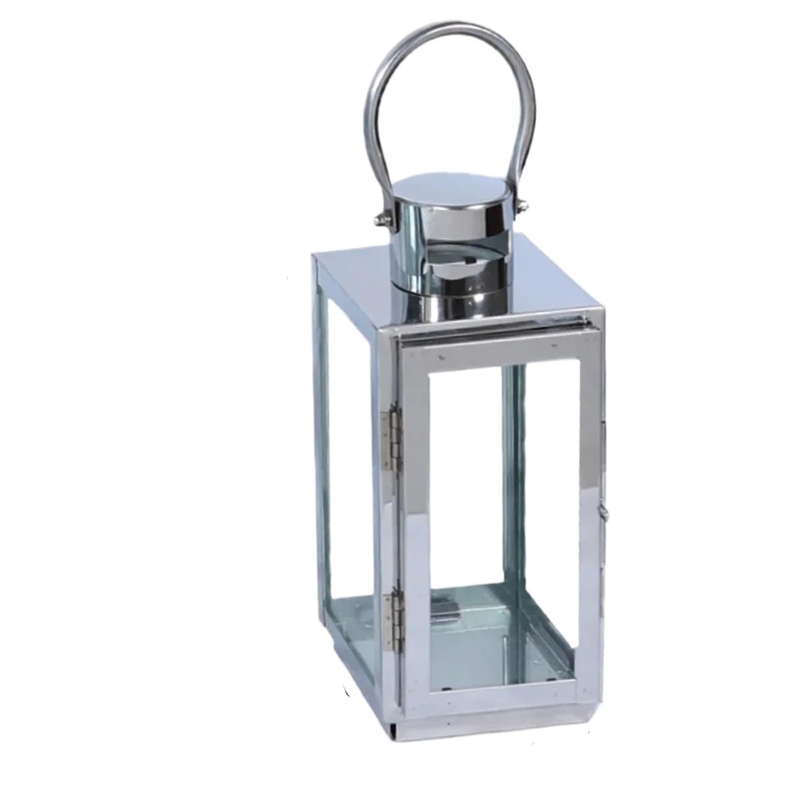 Decorative Lanterns Windproof Stainless Steel Candle Holder,Lantern,Hurricane Candleholder, Stand,Wind Lamp, Candlestick,Wedding Centerpieces(A20 13x12x32cm)