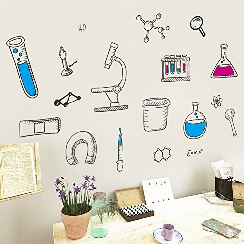 Vinilo Decorativo Science Laboratory para Pared 30x90 cm miniatura 5