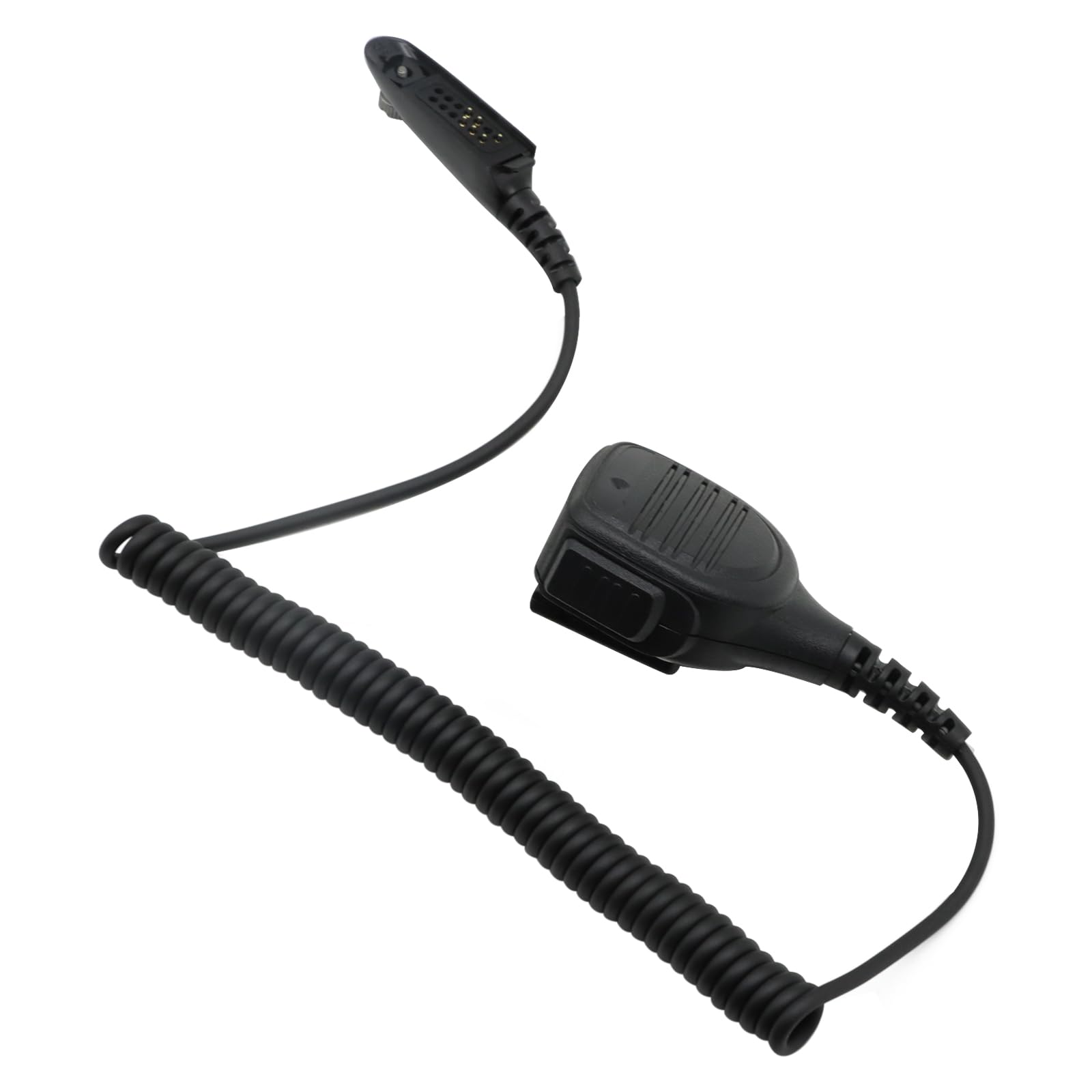 Akoree PMMN4021A - Micrófono de hombro con altavoz, PMMN4021 compatible con Motorola HT750 HT1250 HT1550 PR860 MTX850 MTX8250 PRO7150 PTX760 GP340 GP280 GP328 GP330 con 3 Conector de audio de .5 mm