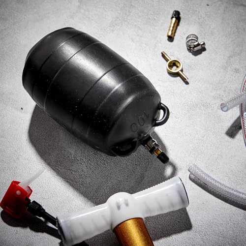 Image of Glooglitter 4 Inch Inflatable Pipe Plug Sewer Test Plug Rubber Plumbing Test Balloon Ball for Sewage Pipeline Inspection (with 39.37 Plastic Extension Hose)