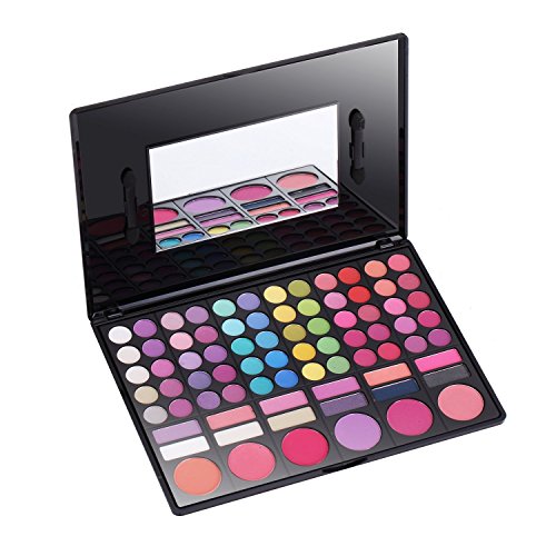 Maúve 78 Pro Warm Colors Matte Shimmer Eyeshadow Palette Cosmetic Makeup Brush MU07