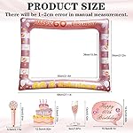 60th Brithday Decoration, 30PCS 60th Birthday Photo Booth Props, LMSHOWOWO Inflatable Photo Booth Frame, Rose Gold Inflatable Selfie Frame, Glitter Birthday Party Photo Props, for Women Birthday Gifts - Image 3