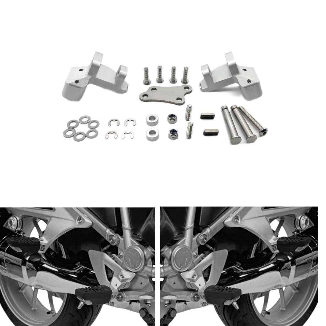 フットレストロワーニングキット+ペグラバーセット R1250 R1200 