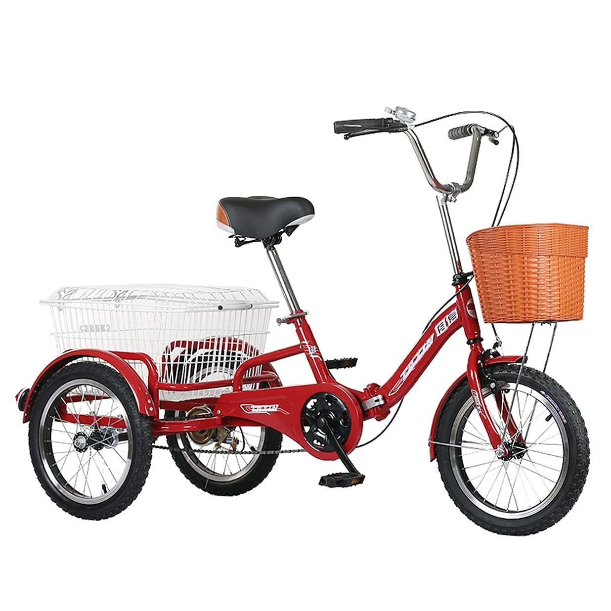折りたたみ自転車 No.321 ワインレッド 16インチ ミニベロ 小径車 