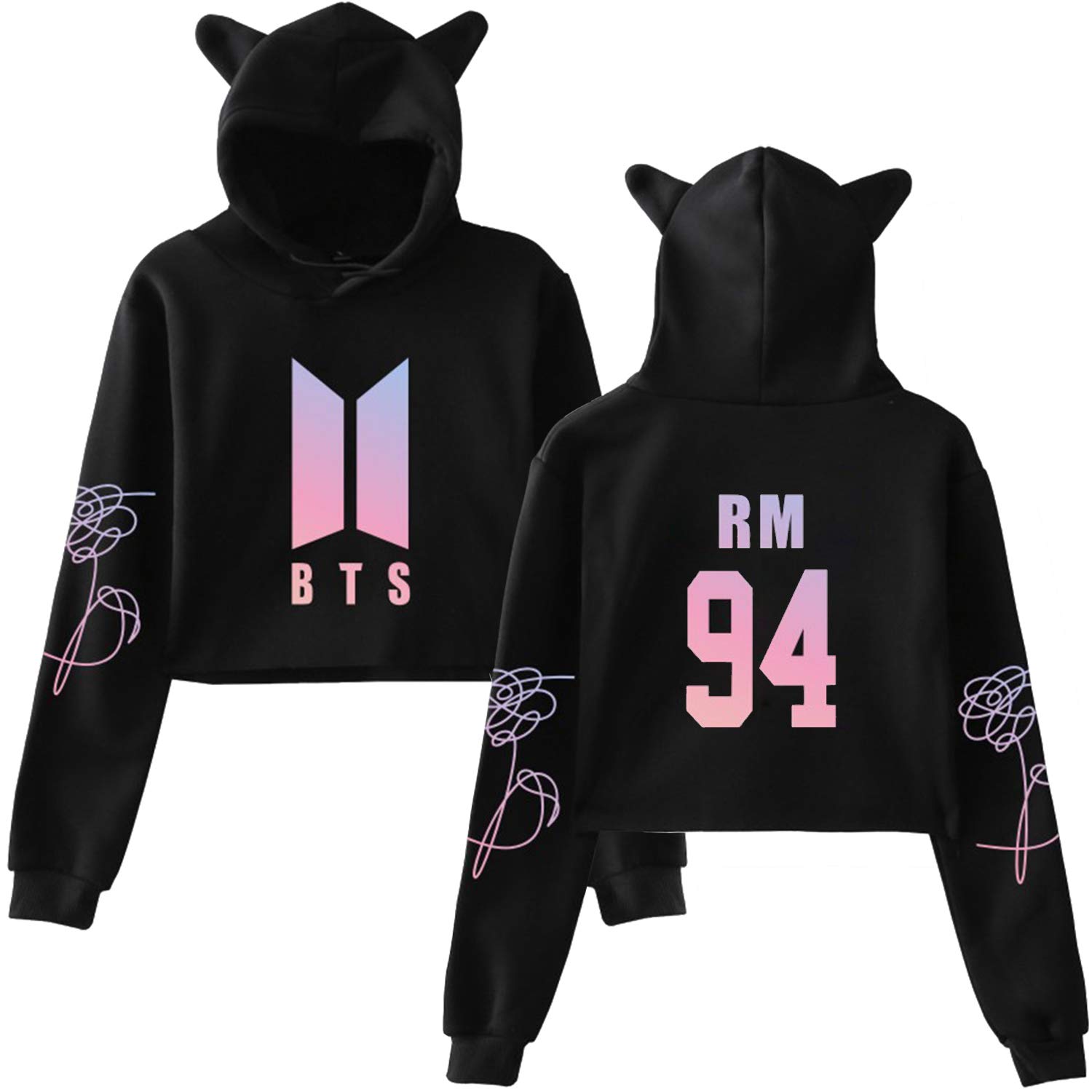 Bts Merchandise Bts Sweater Rm Bts Sweatshirt L, Black