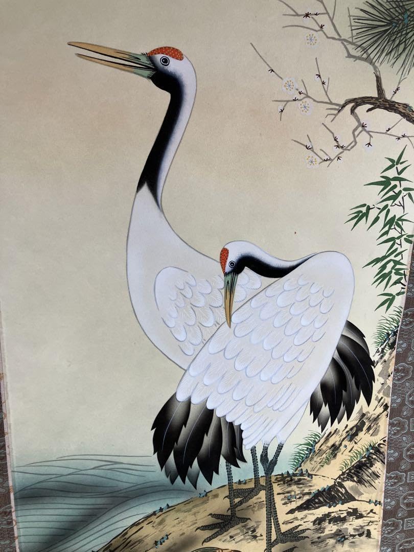 掛け軸、絵 春月 - その他