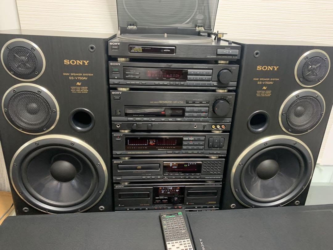 【バブルコンポ】SONY Liberty LBT-V750 ソニー システムコンポ 音響機器 オーディオ ※ジャンク 通電OK 2個口発送 ジャンク品 ☆ SONY LBT-V750 ソニー リバティー システムコンポ ST