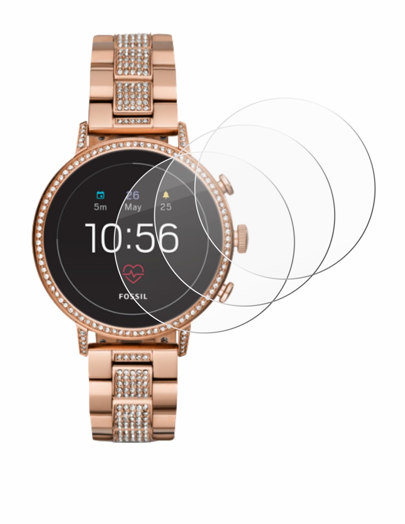 Fossil Q Gen Venture Ladies' Fossil Q Venture HR Two-Tone Strap