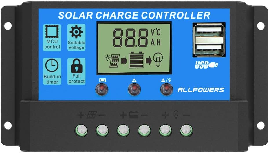 regolatore solare con usbs