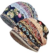 WELROG Chemo Hut Frau Hut Spitzen Kopftuch Super Weich Slouchy Turban Kopfbedeckungen Kopf Wraps