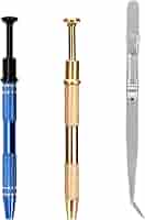 Lot De 3 Pinces à Bijoux à 4 Griffes – Pour Piercing, Pierres Précieuses, Petites Pièces