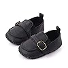 CINDEAR Baby Girls Boys Loafers, Cute Newborn Crib Shoes, PrewalkerPU Sneakers, Perfect for Baptism/Crawling/Wedding