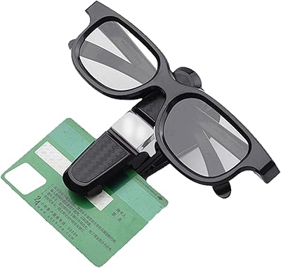 Suporte para óculos de sol de carro - Porta-óculos para pára-sol do carro,Suporte de óculos de sol de carro universal, suporte de óculos para viseira de sol de carro, montagem de óculos de Ecoticfate [Audio ]  