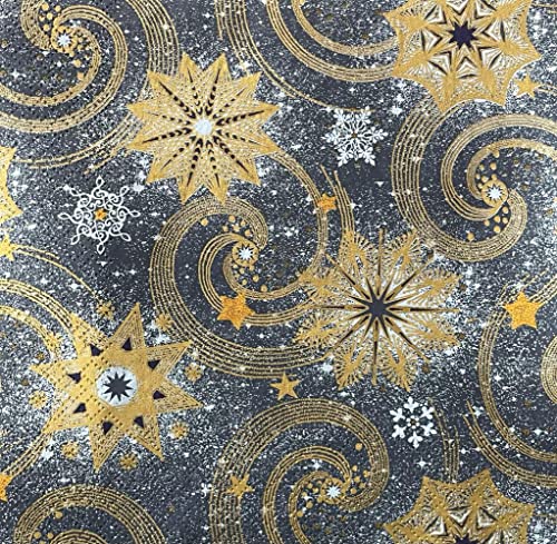 Keep Unique 20-Ct 13X13 Pattern Paper Luncheon Decoupage Napkins, 3-Ply Servilletas Printed Stars Twirls Napkin For Art, Dinner And Party, Disposable Napkins Decorative (Stars-Twirls) #TOP14