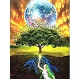 Puzzle 4000 Piezas Adultos - Rompecabezas Adultos - Puzzle Adultos árbol Verde Tierra - Juegos Educativos - Entretenimiento Adultos y Adolescentes 147 * 105cm
