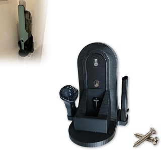 Wall Mount Holder Compatible with Shark UltraCyclone Handheld Vacuum Models CH901 CH950 CH951 CH955 | Space-Saving Garage Organizer with Charging Port Access | Tool Storage Bracket