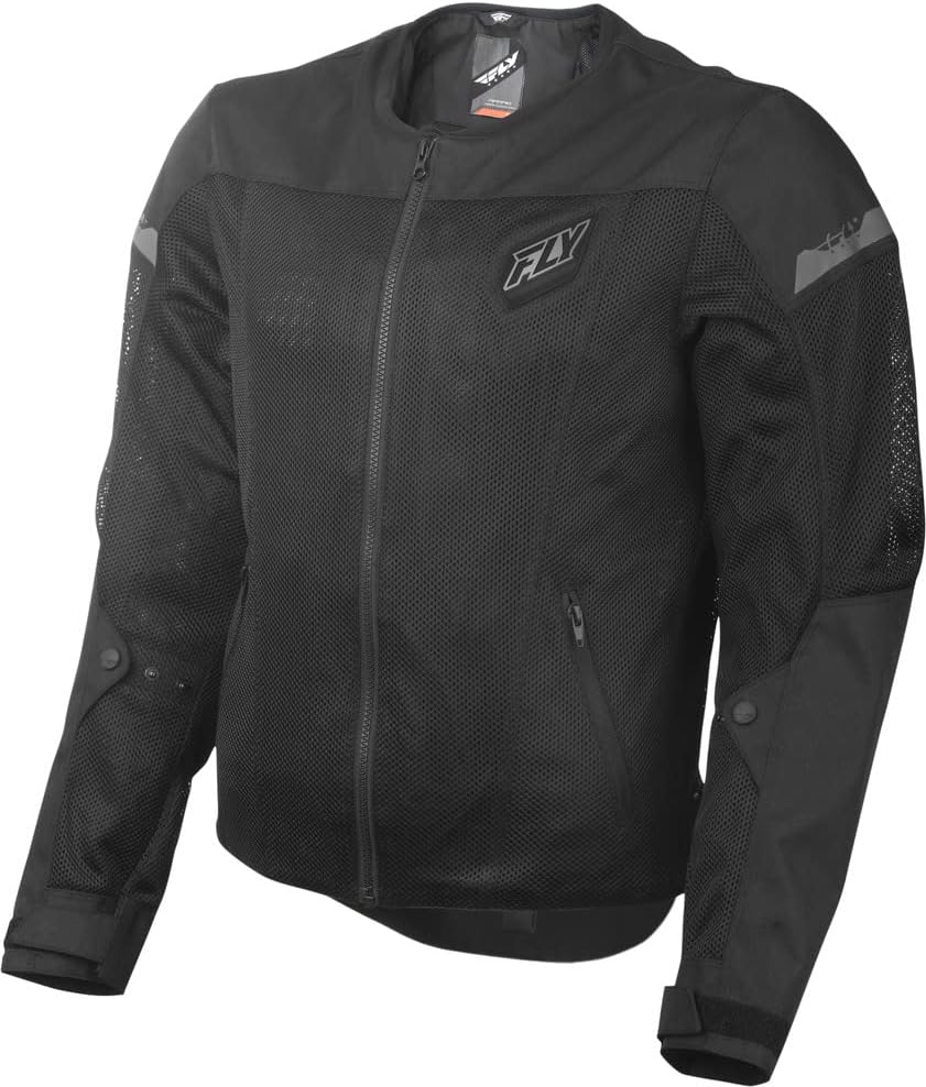 Fly Racing Flux Air Mesh Jacket (Black, Small)