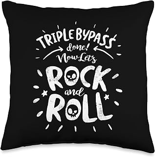 Heart Surgery Recovery Gift For Triple Bypass Survivors. Throw Pillow