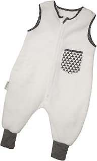Toddler Sleep Sack with Feet (3-6 Year) Fleece 4-seasons Baby Sleeping Bag With Legs 3-5T Tog 1.5 Plush Soft Walking Wearable Blanket Sleeper Sleep Suit Warm Unisex